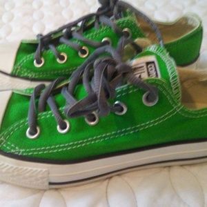 Kids green Converse Shoes